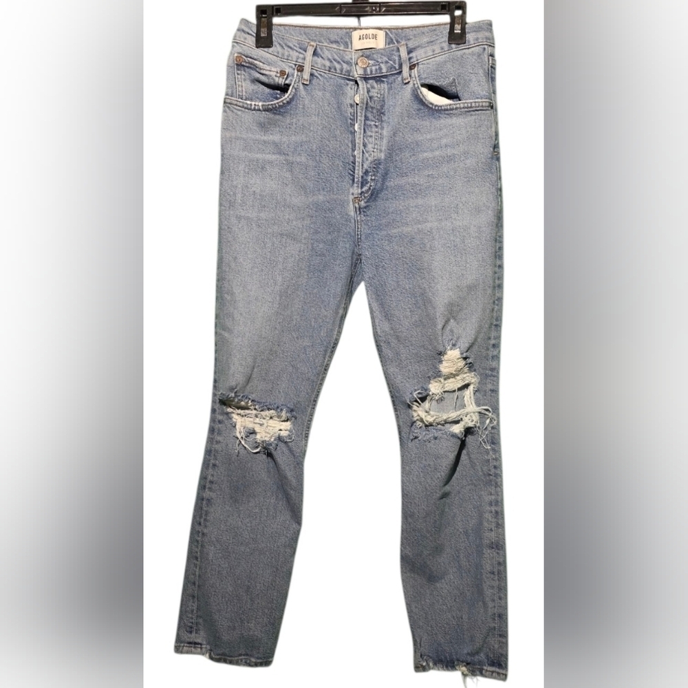AGOLDE Distressed Blue Women's Jeans Size 29 EUC Inseam 25